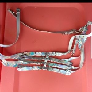 Medium Holographic Harness Bra Used